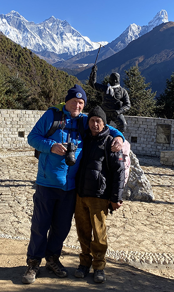 Mt Everest, Stuart and me .